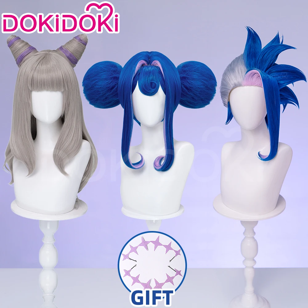Anime Cosplay Blue Hair - 재고 있음. 기네버 올리비아 가발, 애니메이션