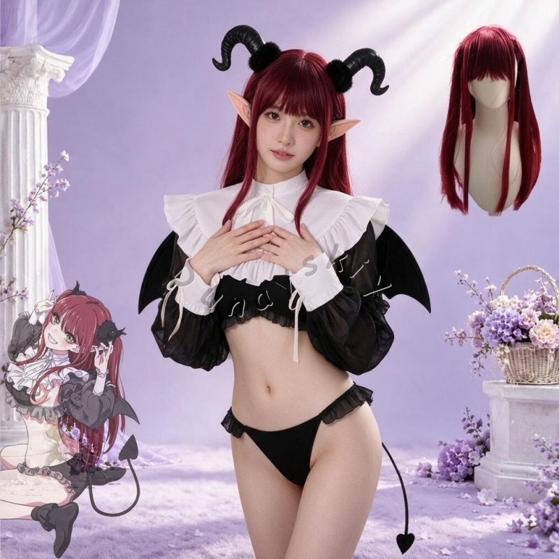 리즈 코스프레, 할로윈 토끼 악마, 마린 키타가와 코스 - Kitagawa Anime Cosplay 리뷰 및 가격