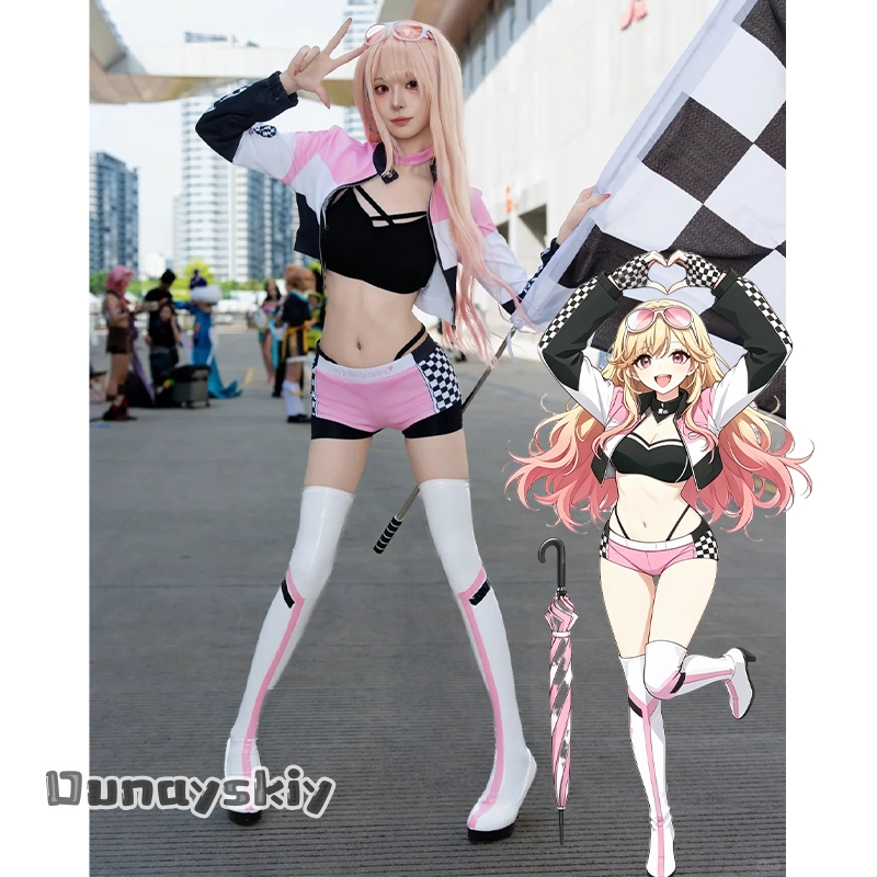 마린 키타가와 코스프레 의상 마이 마이 레이스 슈트 할 - Kitagawa Anime Cosplay 리뷰 및 가격