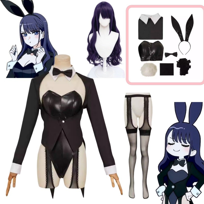 마린 키타가와 코스프레 섹시 버니걸 가죽 점프수트 유니 - Kitagawa Anime Cosplay 리뷰 및 가격